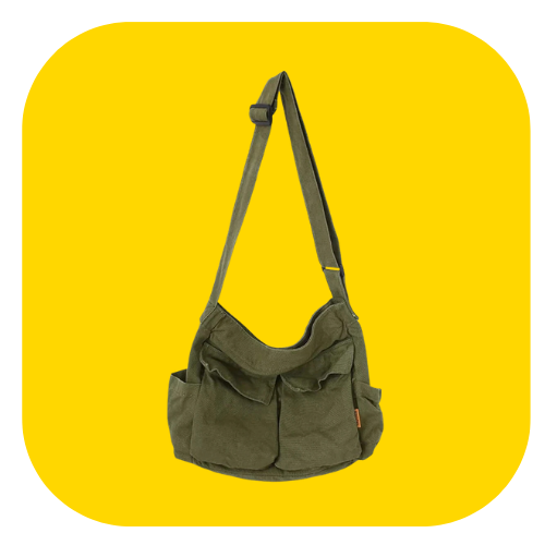 Canvas messenger bag