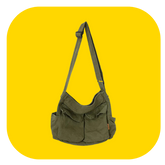 Canvas messenger bag