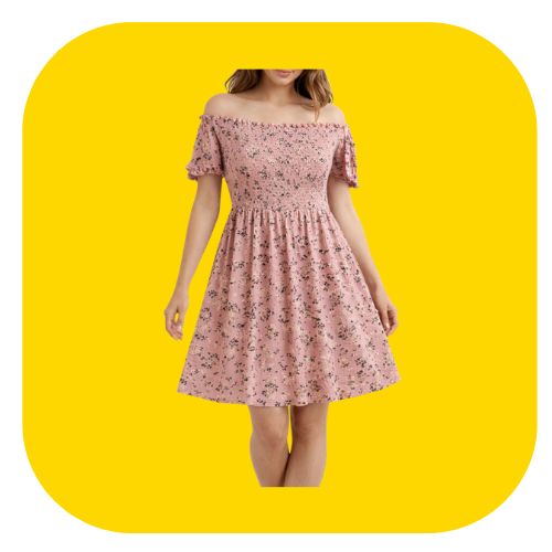 Floral Off-Shoulder Dress