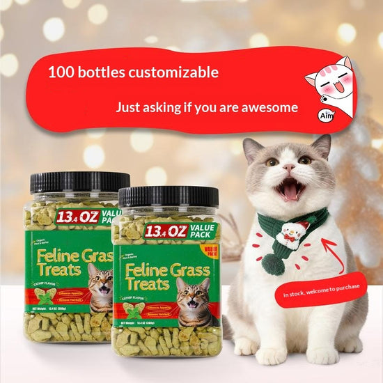Cat grass biscuits healthy cat treats