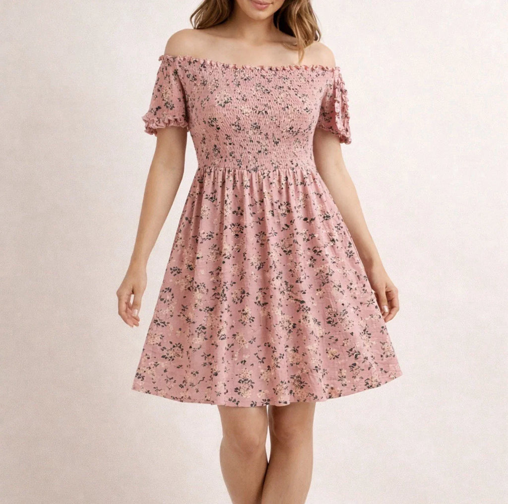 Floral Off-Shoulder Dress