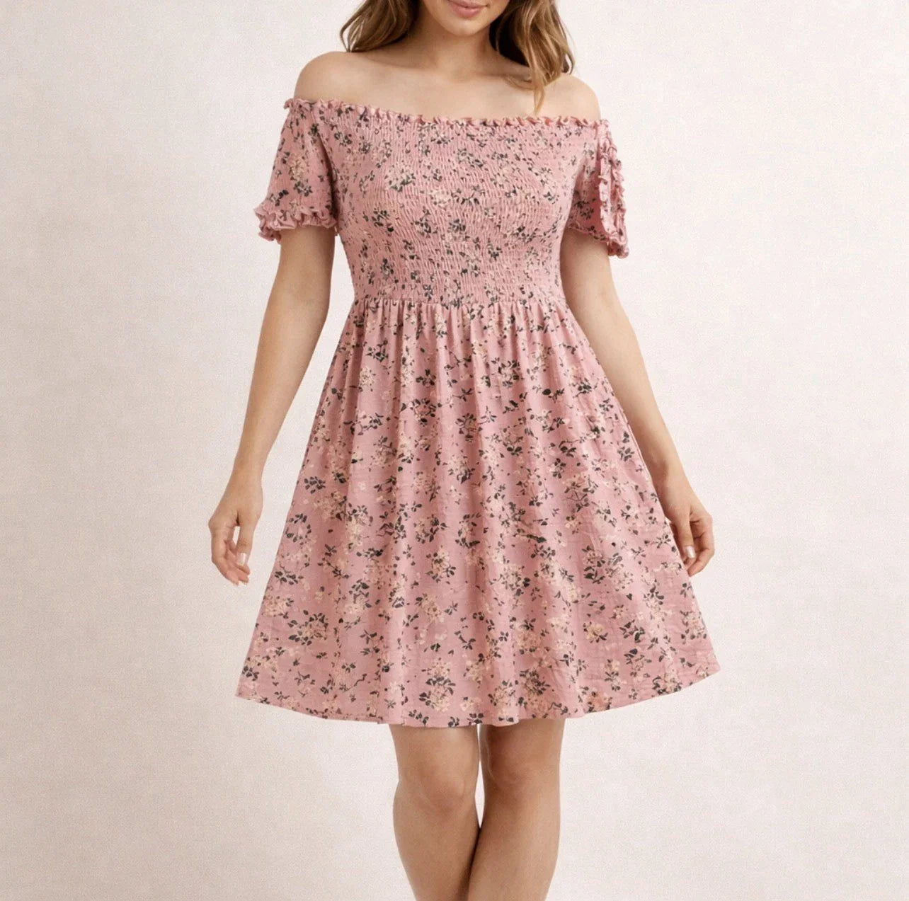 Floral Off-Shoulder Dress