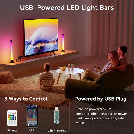 RGB Gaming Lights – Color-Changing LED Lights for Gaming Room & Desk Setup
